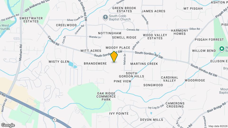 6593 Dunwoody Trail Map and Location Details