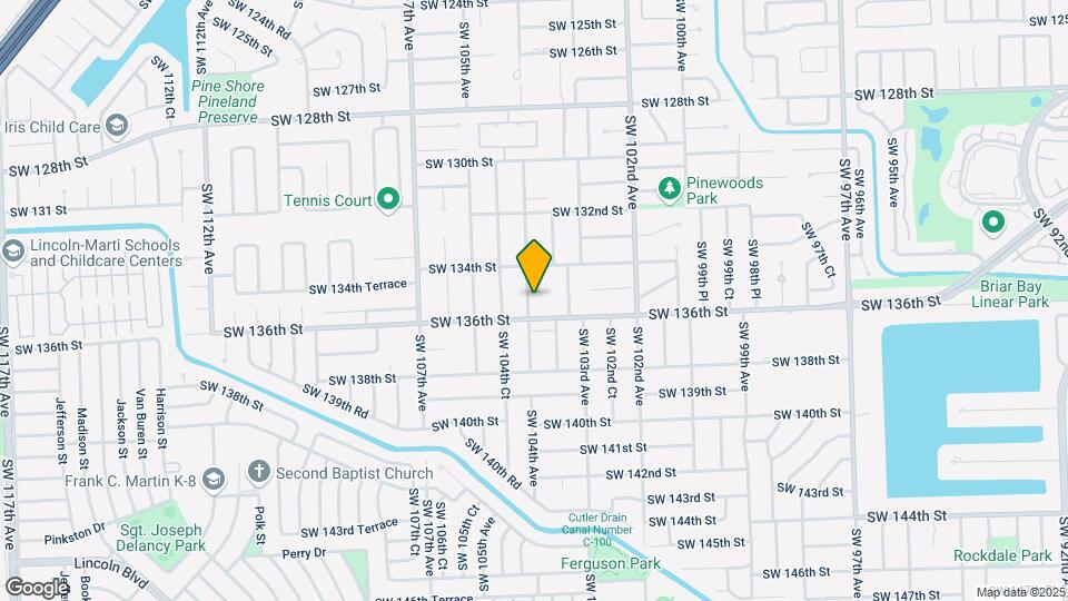 13501 SW 104th Ave Map and Location Details