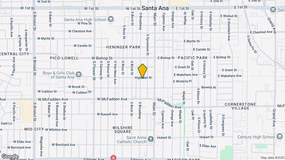 805 S Broadway Mapa y Detalles de la Ubicación