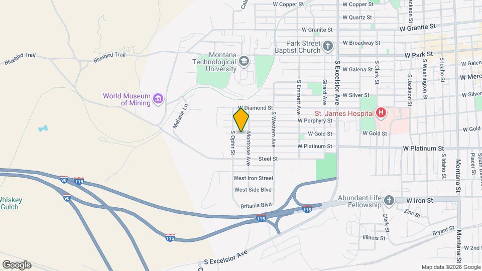 1320 W Gold St Map and Location Details