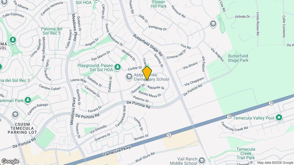 32900 Adelante St Map and Location Details