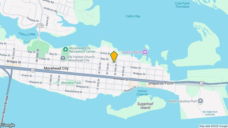 1002 Fisher St Map and Location Details