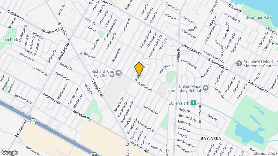 749 Burkshire Dr Mapa y Detalles de la Ubicación