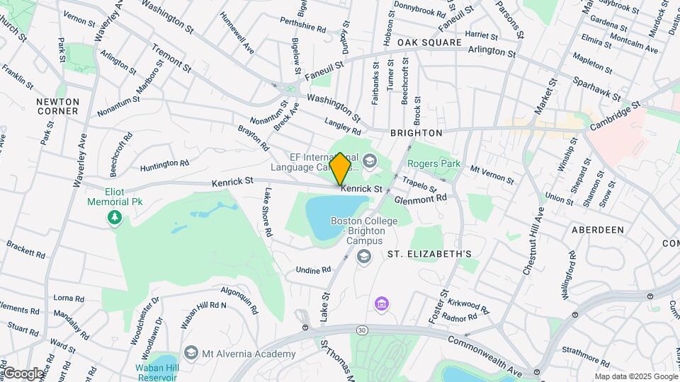 62 Kenrick St Map and Location Details