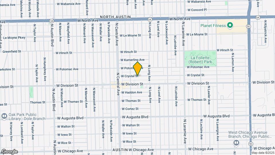 5445 W Crystal St Map and Location Details