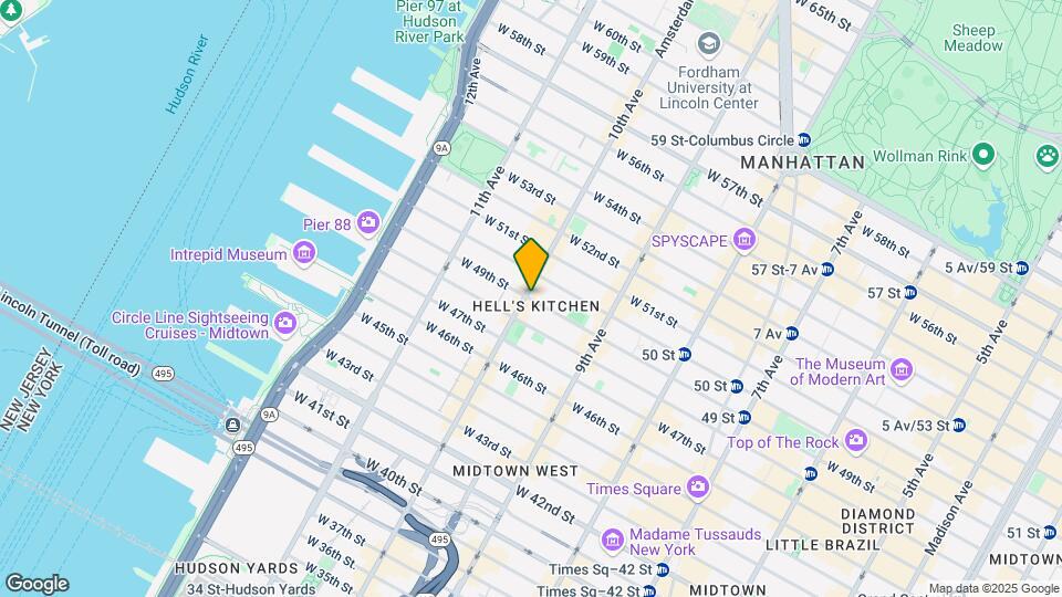 467 W 49th St Map and Location Details