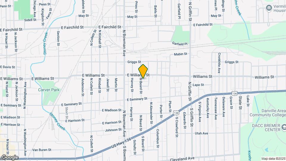 523 N Beard St Map and Location Details
