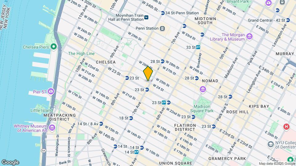 200 W 24th St Map and Location Details