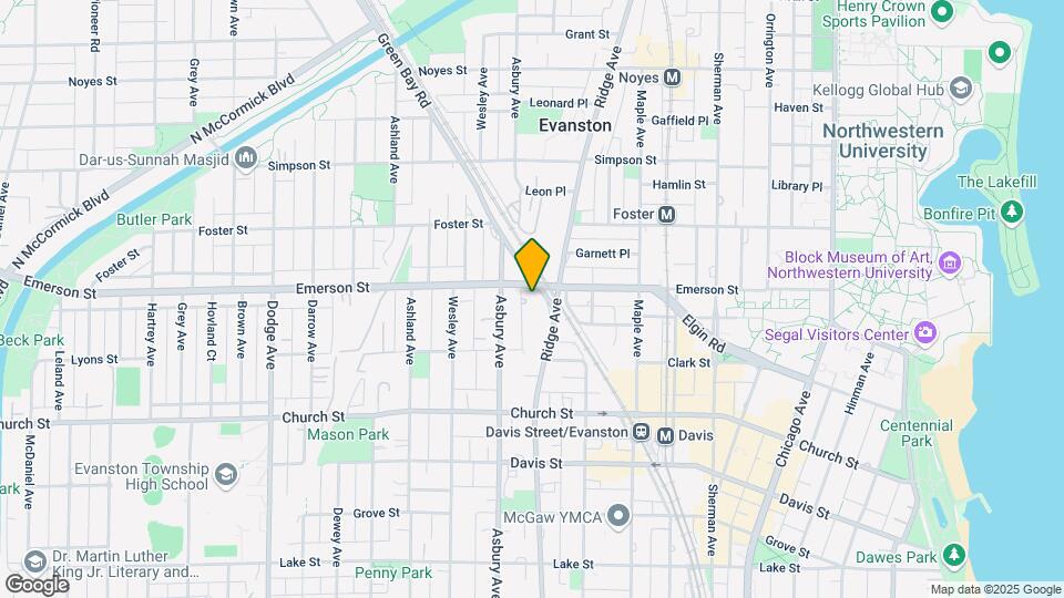 1228 Emerson St Map and Location Details