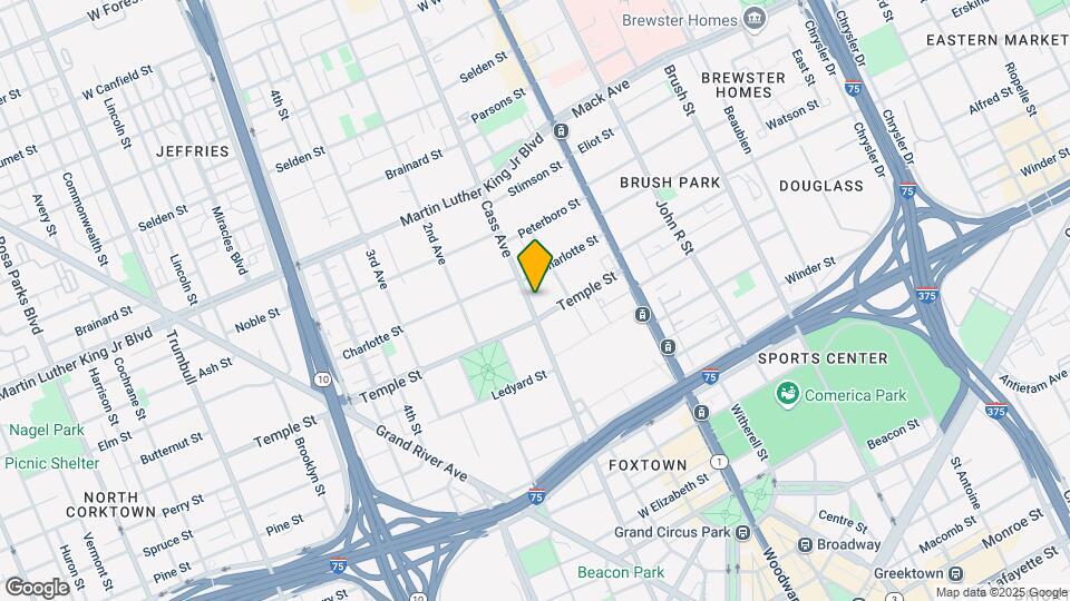 2930 Cass Ave Mapa y Detalles de la Ubicación