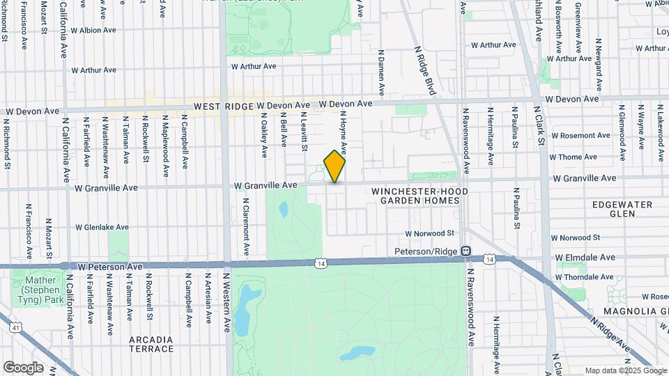 2115 W Granville Ave, Unit 2 Map and Location Details