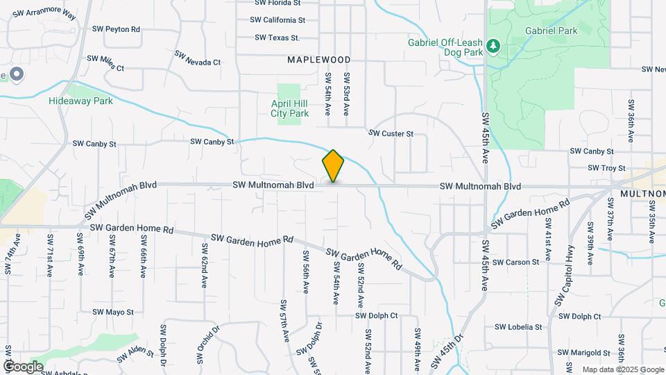 5317 5409 SW Multnomah Blvd Map and Location Details