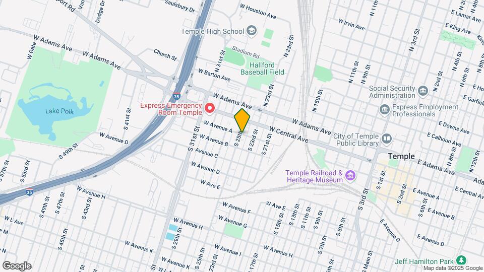 101 S 25th St Map and Location Details
