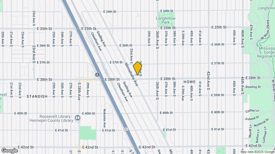 3308 38th St E Map and Location Details