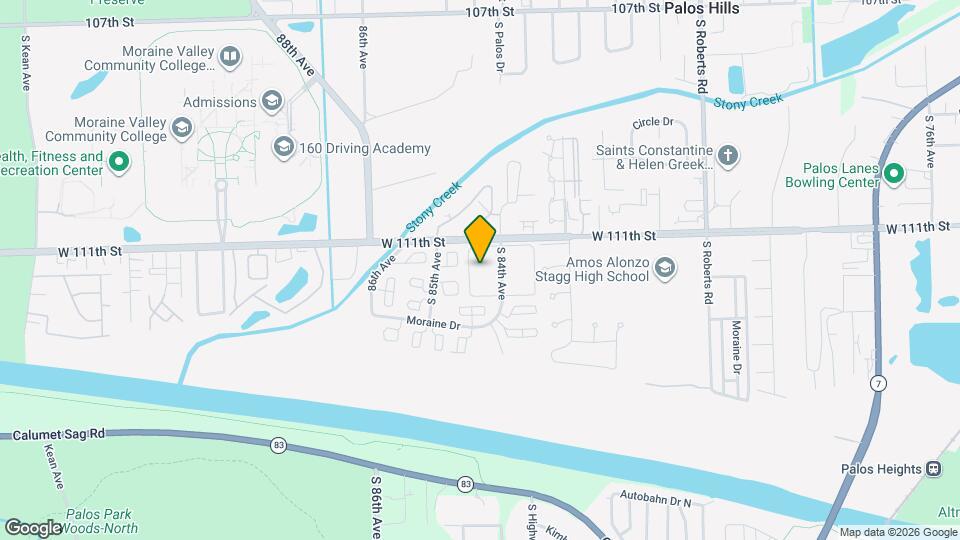 11112 S 84th Ave Map and Location Details