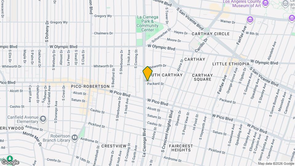 6172 Packard St Map and Location Details
