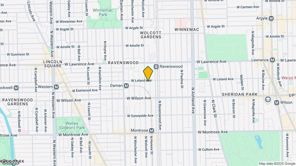 4653 N Wolcott Ave, Unit GDN Map and Location Details