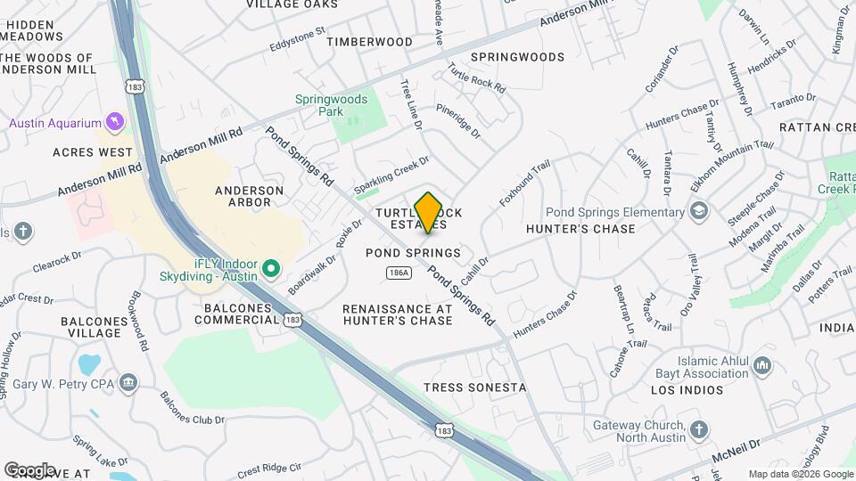 12307 Turtle Rock Rd Map and Location Details