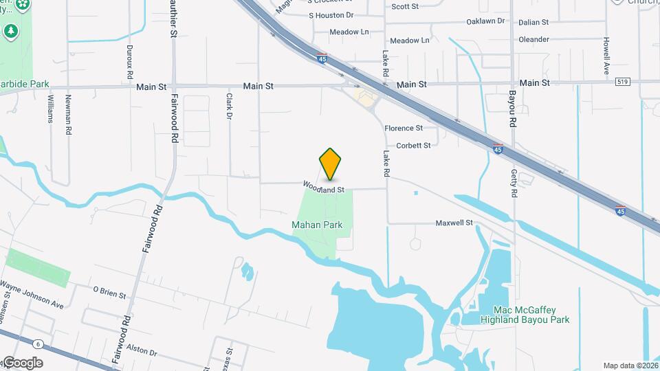 2626 Woodland St Map and Location Details