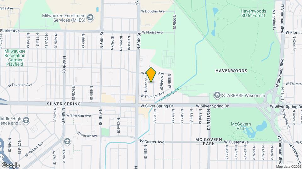 5695 N 57th St Map and Location Details