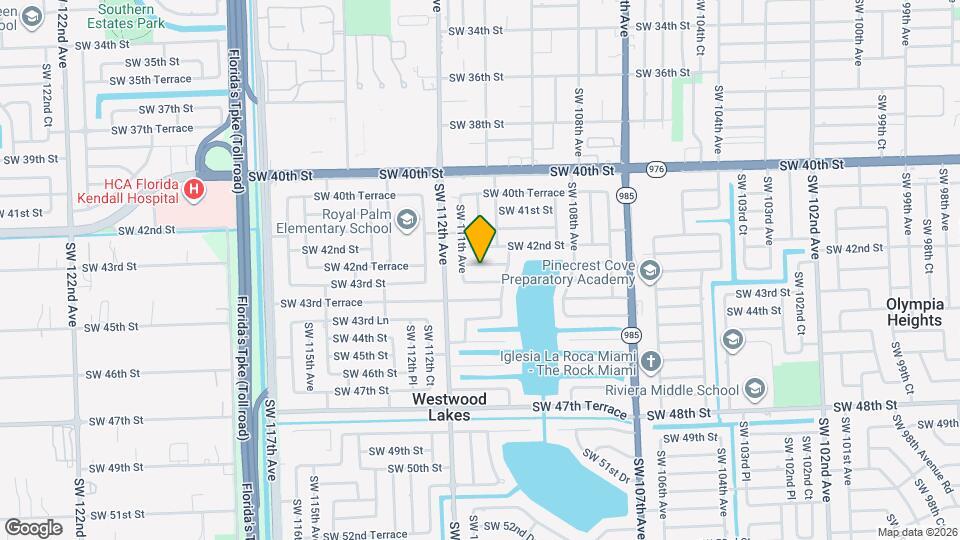 11020 SW 42nd Terrace Map and Location Details