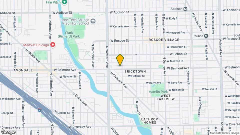 2306 W Belmont Ave Mapa y Detalles de la Ubicación