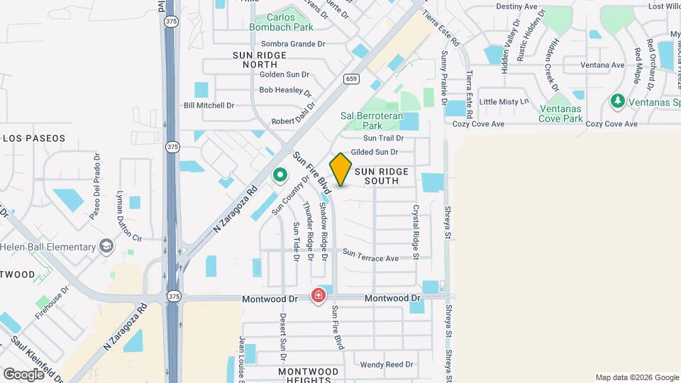 12504 Sun Flare Dr Map and Location Details