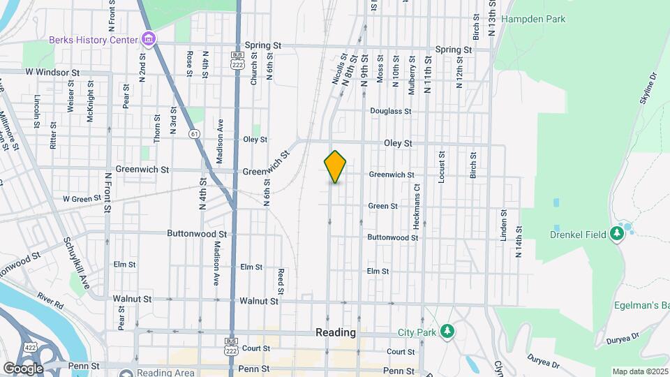 527 N 8th St Map and Location Details