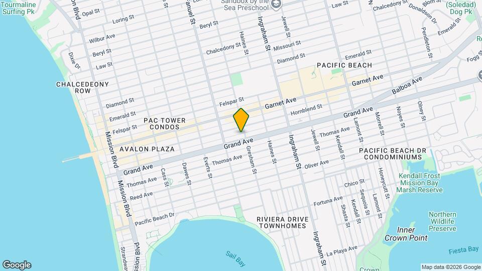 1374 1/2 Grand Ave Map and Location Details