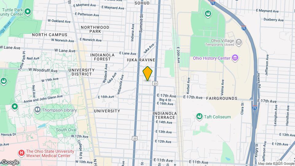 328 E 18th Ave Map and Location Details