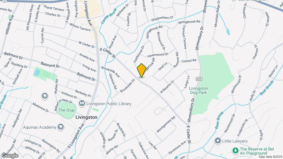 95 E Cedar St Map and Location Details