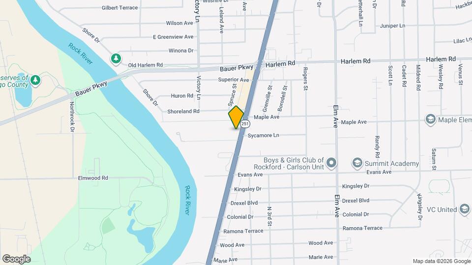 7606 N 2nd St, Unit N. 2nd Map and Location Details