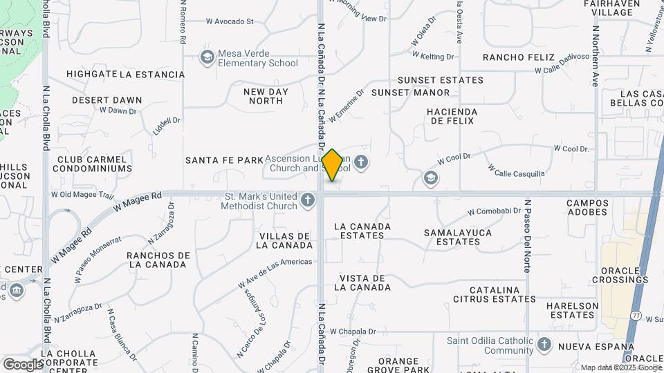 8001 N El Tovar Pl Map and Location Details