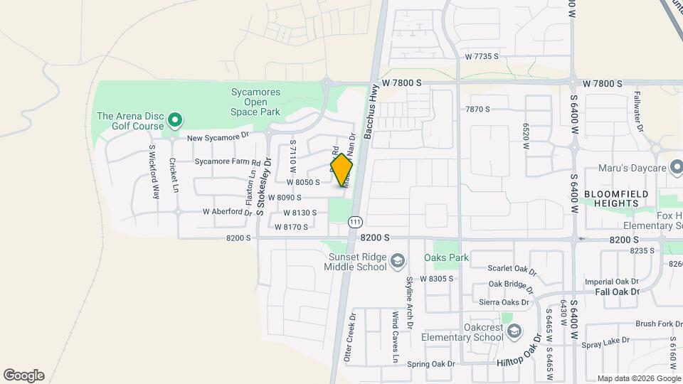 6992 W 8090 S Map and Location Details