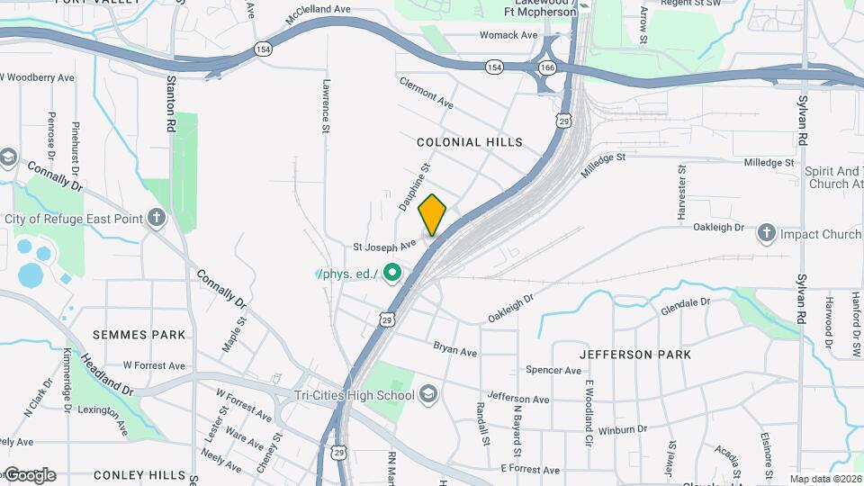 2340 Newnan St Map and Location Details