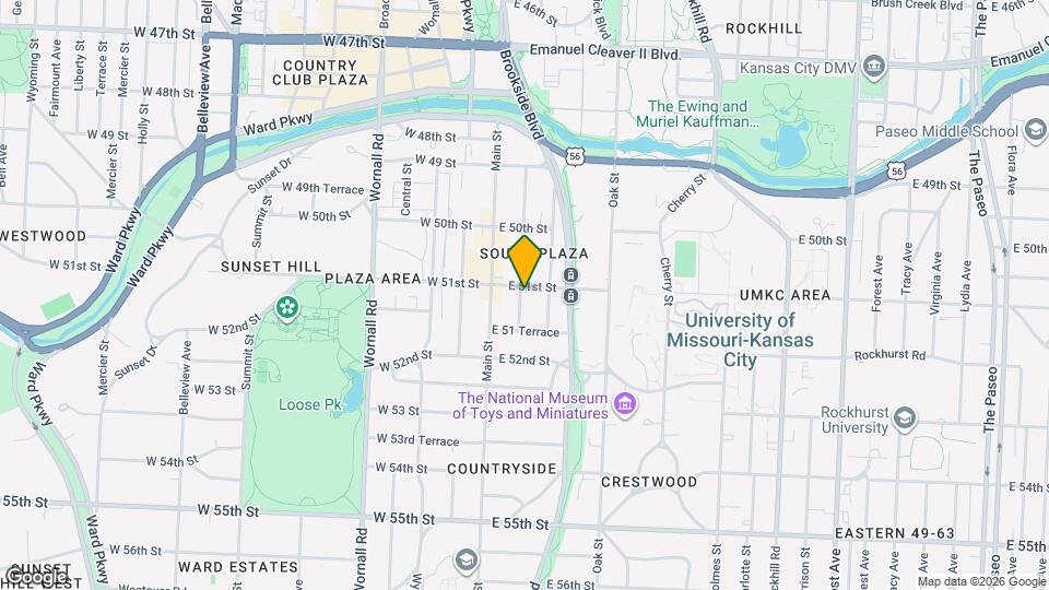 5105 Walnut St Map and Location Details