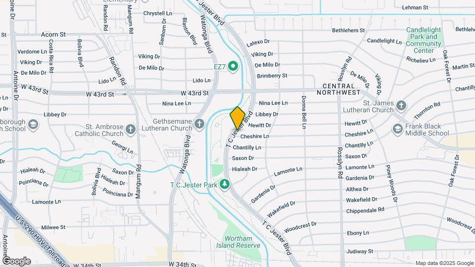 4234 T C Jester Blvd Map and Location Details