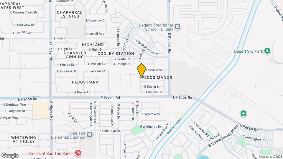 3806 E Geronimo St Mapa y Detalles de la Ubicación