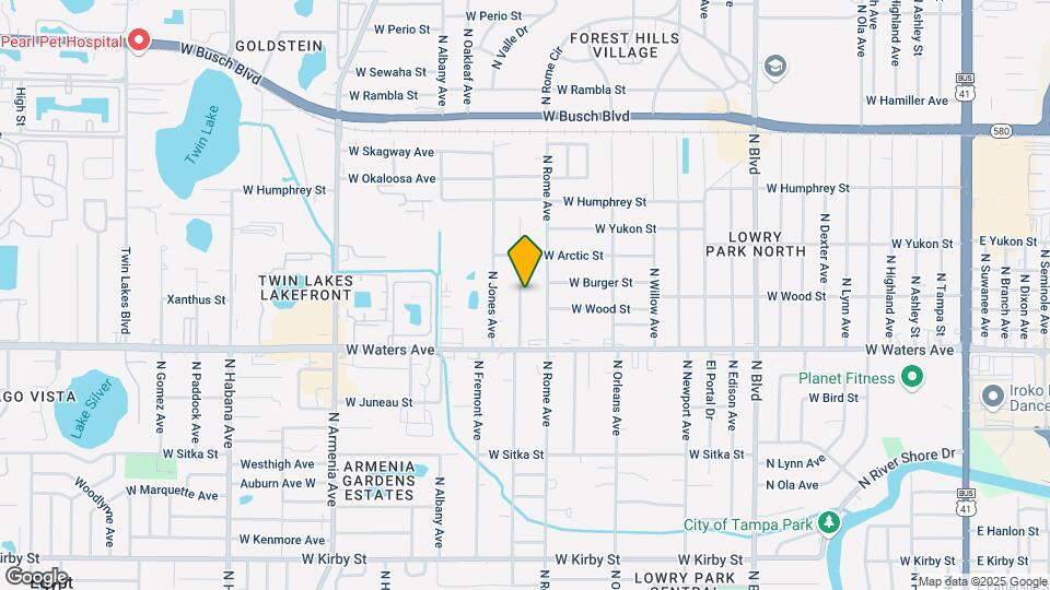 8421 N Packwood Ave Map and Location Details
