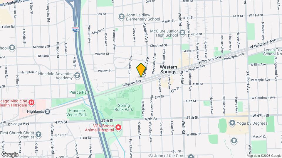 4396 Central Ave Map and Location Details