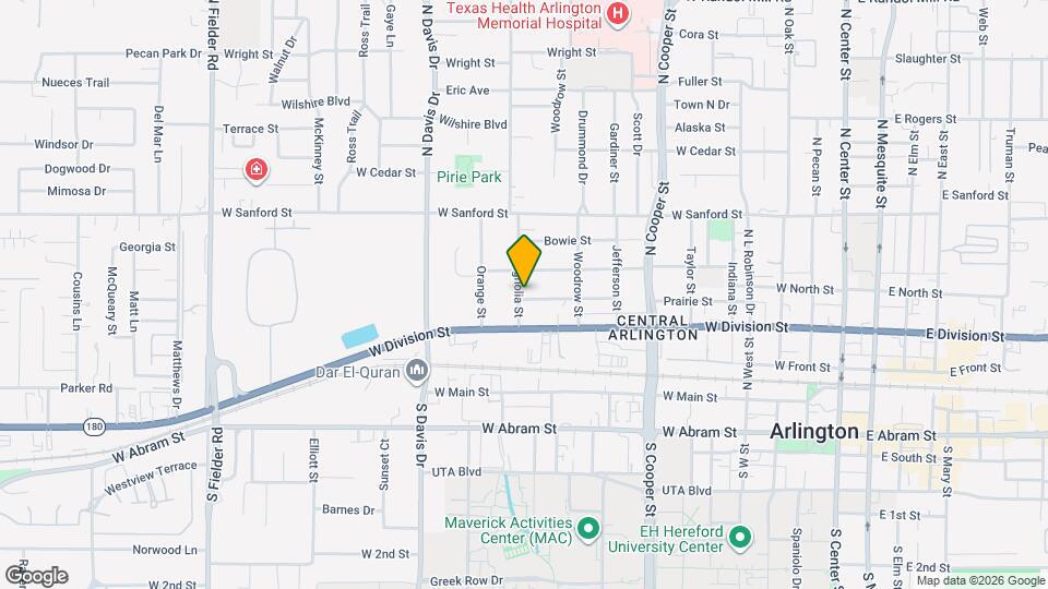 401 Magnolia St Map and Location Details
