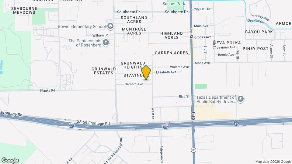 1203 Bernard Ave Map and Location Details