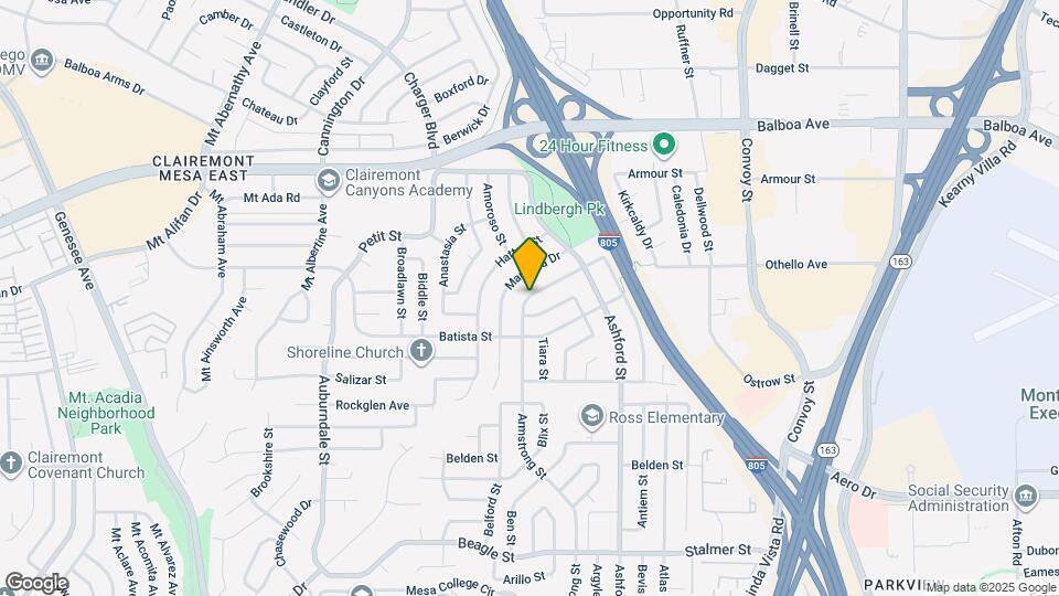 3954 Armstrong St Map and Location Details