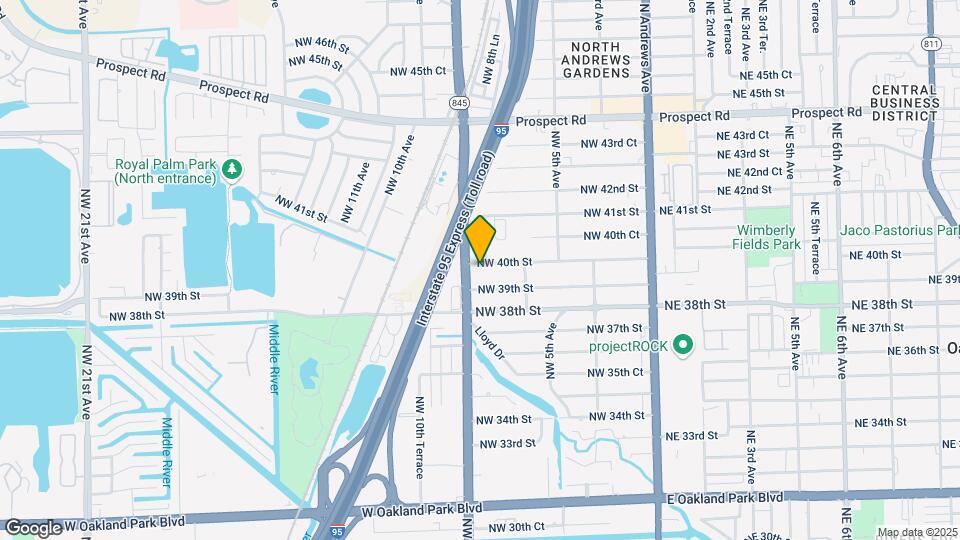 810 NW 40th St Map and Location Details