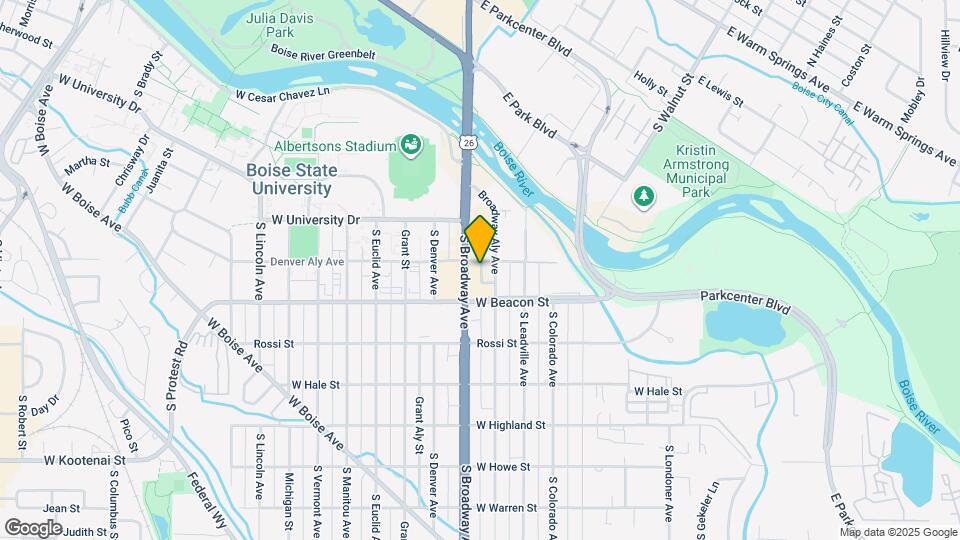 1105 1/2-S 1/2 S Longmont Ave Map and Location Details