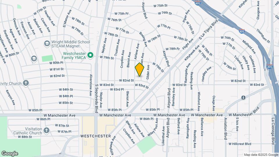 8111 Yorktown Ave Map and Location Details