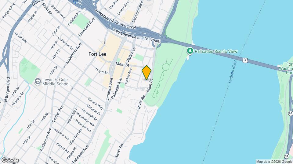 Modera Fort Lee Mapa y Detalles de la Ubicación
