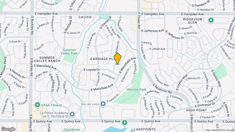 3754 S Walden Way Map and Location Details