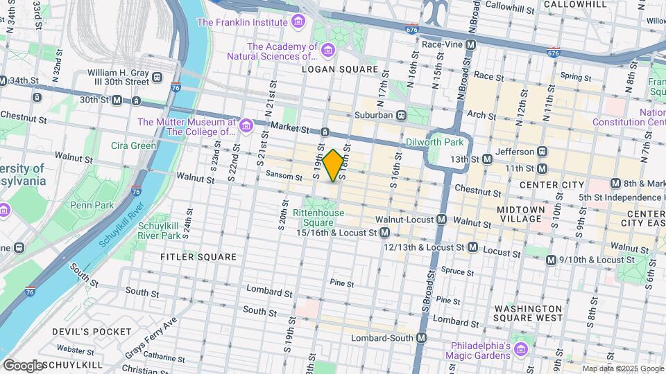 10 Rittenhouse Square Mapa y Detalles de la Ubicación