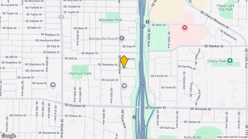 9232 SE Harrison St Map and Location Details